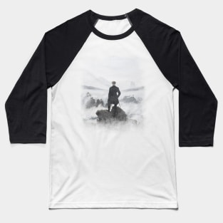 Der Wanderer über dem Nebelmeer Baseball T-Shirt